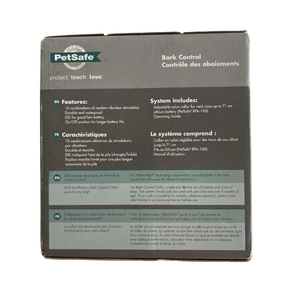 PETSAFE, Vibration Bark Control, All Dogs, Model #VBC-10, NIB, Gentle Waterproof
